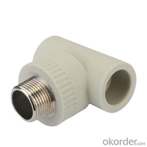 40mm PPR Male Threaded Tee Elbow Plastic Pipe Fittings System 1