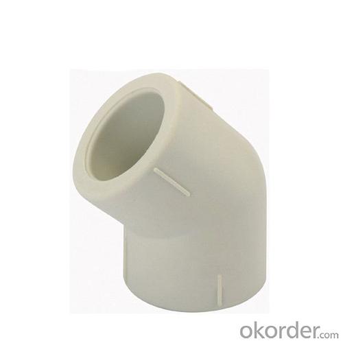 High Quality Grey Plastic PPR 45 Degree Elbow Pipe Fittings System 1