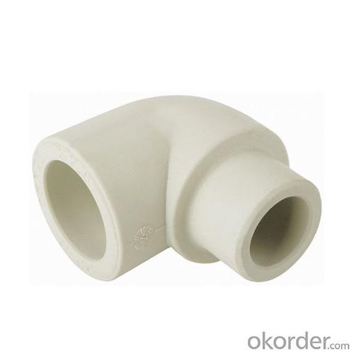 Plastic Pipe Couplings Fittings PPR Elbow 90 Degree Internal / External Pipe Fitting System 1