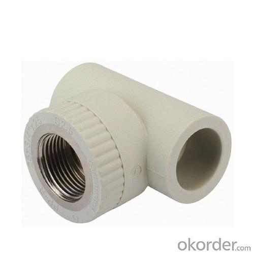 Plastic Water Pipe Push Fittings PPR Female Threaded Tee Elbow Plastic Pipe Fittings System 1