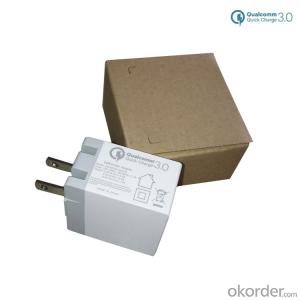 Qualcomm Certified QC 3.0 USB Wall Charger (Quick Charge 2.0 Compatible) with US Plug