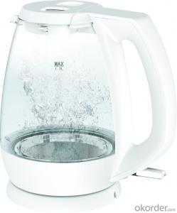 360 rotation electric kettle with glass pot  WK-1201