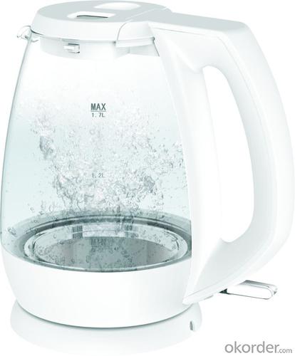 360 rotation electric kettle with glass pot  WK-1201 System 1