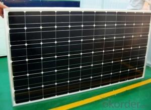 Monocrystalline solar panel with high quality