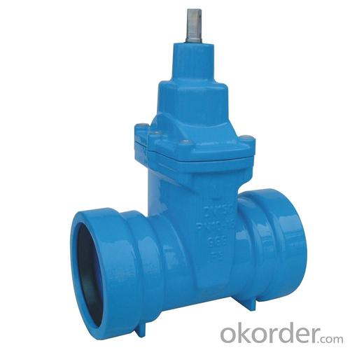 GATE VALVE SOCKET ENDS NON-RISING STEM RESILIENT SEATED DUCTILE IRON DN50 - DN300 System 1