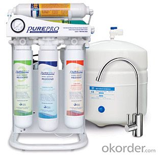 Kitchen Five Grade Household RO System Water Filter with Pump and Iron Shelf System 1