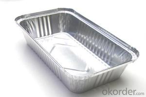 8011 Disposable Aluminium Foil Container For Fast Food Packaing System 1