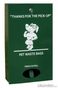 Metal Commericial Dog  Waste  Bag Dispenser Power Coated Green Color System 1