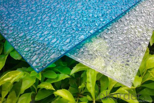100% Virgin Material Colored Polycarbonate Embossed Plastic Sheets System 1