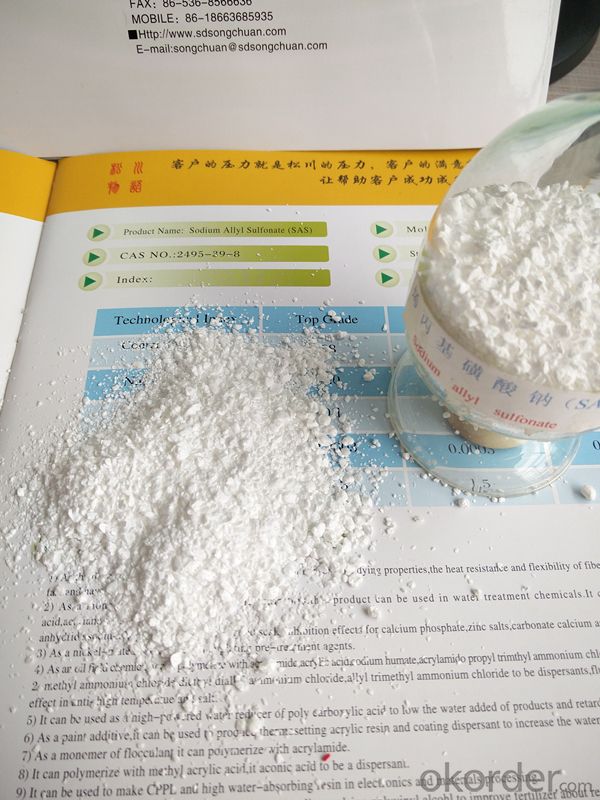 water reducer additive Sodium Allyl Sulfonate (SAS)