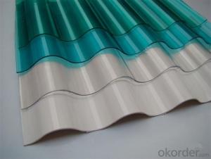 Polycarbonate corrugated sheet with 100% virgin material System 1