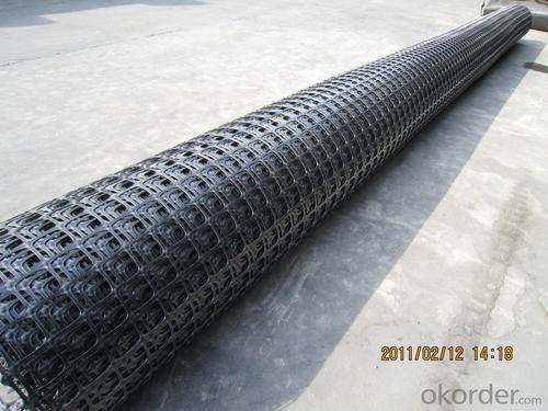 Strata Geotextile Polyester Geogrid PES Geogrid PET Geogrid Coated with Water Soluble PVC System 1