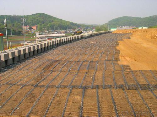 Geotextil Não Tecido Biaxial PP Geogrid 15KN~40KN/M with CE Certificate System 1