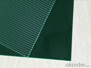 PVC Conveyor Belt Green Diamond 3.0mm For Light Industry