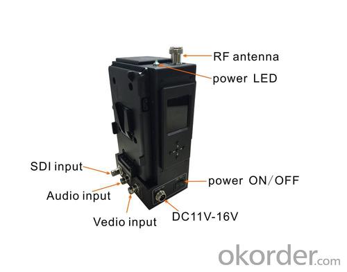 HD Wireless SDI/HDMI Video Transmitter COFDM by Camera Mount System 1