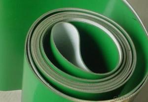 Light Weight PVC Conveyor Belt in Green/White/Blue