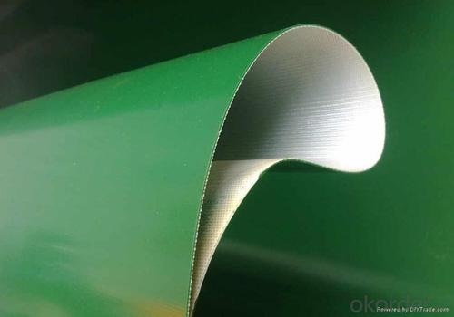 Light Industry Green PVC/PU Conveyor Belt Smoth Gloss/Matt System 1