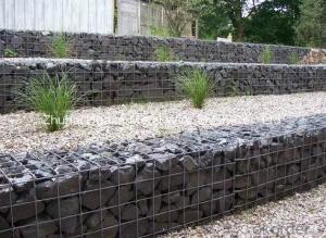 Galvanized and PVC Coated Hexagonal Wire Mesh Gabion Basket System 1