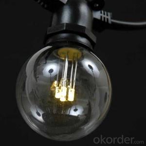 G50 Incandescent Bulb Patio Light String ,E12,25 Feet,25Bulbs System 1