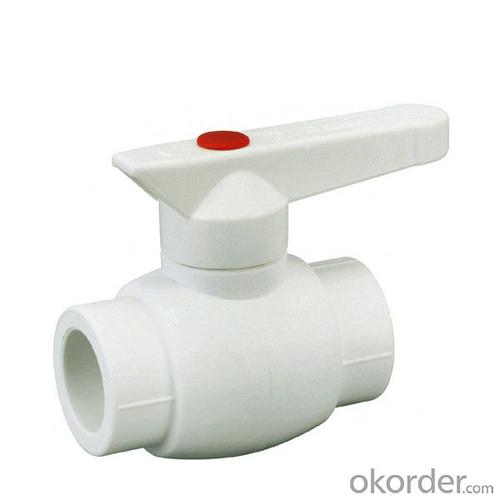 Press Fit Plastic Pipe B3 Type PPR Ball Valve with Brass Ball System 1