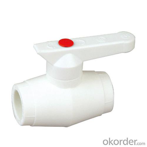 C1 Type PP-R Ball Valve with Brass Ball for Plastic Radiator Pipe Fittings System 1