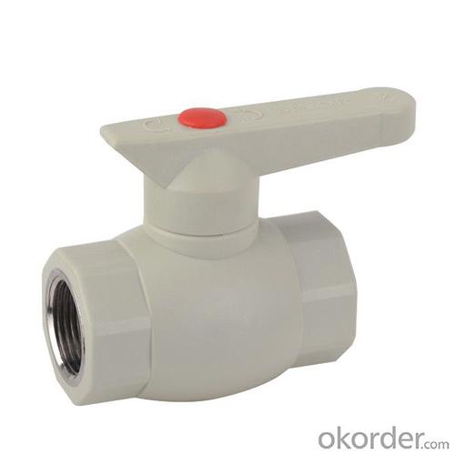 Plastic Pipe Push Fittings Compatible F3 Type PPR Single Female Threaded Ball Valve with Brass Ball System 1