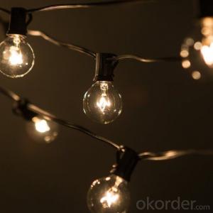 G40 Incandescent Globe Bulb Patio Light String Vintage String Light for Holiday Decoration