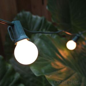 G50 Incandescent Bulb Patio Light String ,E12,25Bulbs with UL/CE/ROHS Listed for Decoration