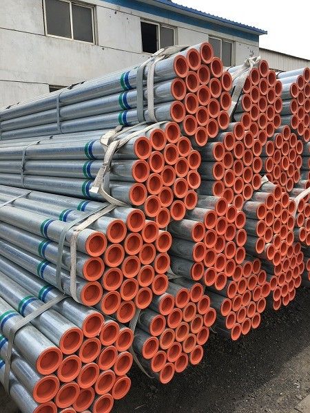 Galvanized welded steel pipe for construction piping