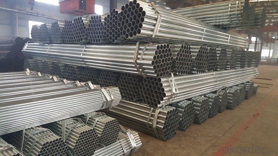 Galvanized welded steel pipe for machine