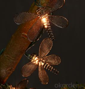 Dragonfly light string decorative light waterproof hanging socket outdoor light