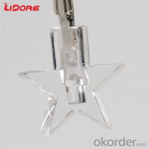 Star 3AA battery operated mini LED light string  waterproof hanging socket outdoor light