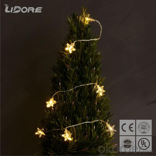 Metal Stars Holiday Christmas Led Solar String Lights System 1