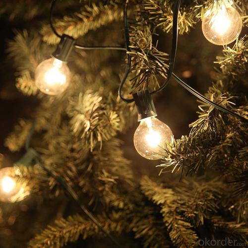 UL Listed G40 Globe String Lights Fancy String Lights for Decoration UL Listed System 1