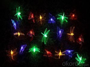 Christmas and Holiday Decoration Battery-Operated Dragonfly Shaped LED Light String System 1