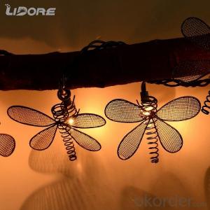 LED Butterfly Dragonfly String Waterproof Yard Garden Fairy Light System 1