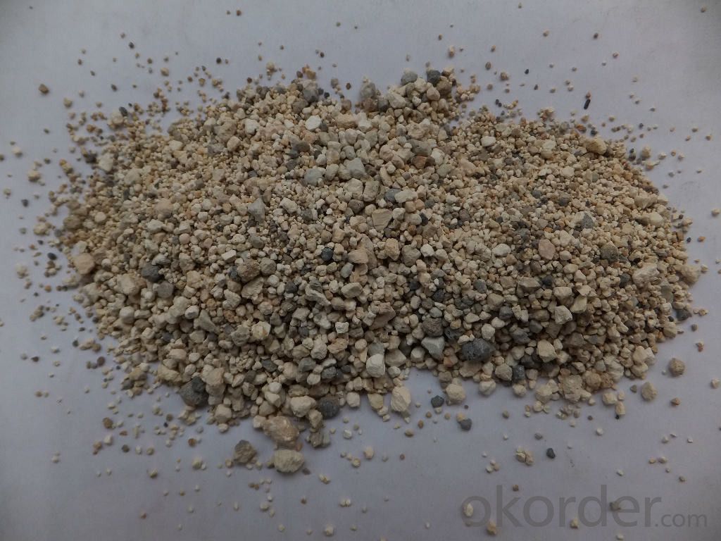 Al2O3 86% round kiln calcined bauxite for high-alumina  brick