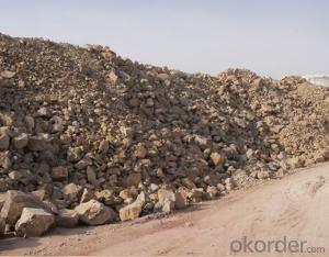 Al2O3 86% round kiln calcined bauxite for high-alumina brick