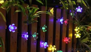 Chrismas Decorative Pendant Led String Lights Flower Shape Sakura System 1