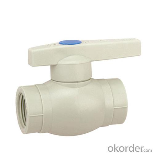 Water Pipe Fittings Plastic PP-R Plastic Ball Valve with Female Threaded (Cold Water) System 1