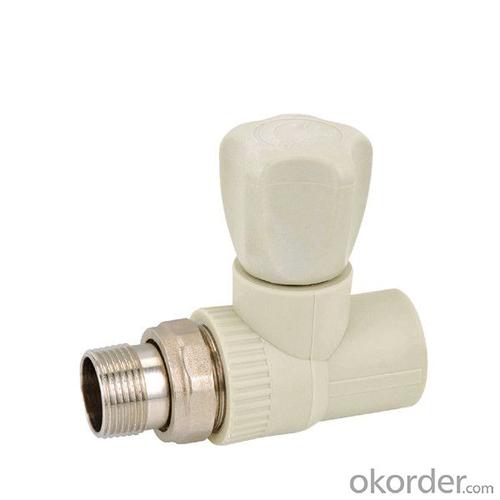 Sealing Plastic Pipe Fittings - PP-R Stop Valve with Straight by SPT Brand System 1