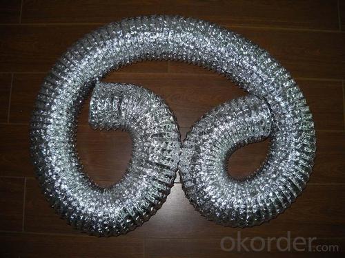 Aluminum Foil Flexible Hoods Ventilation Pipe for Single or Double Layer System 1