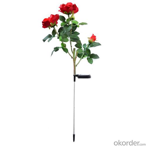 New Product Garden Solar Light/Rose Flower Style Led Outdoor Decoration Solar Lamp System 1