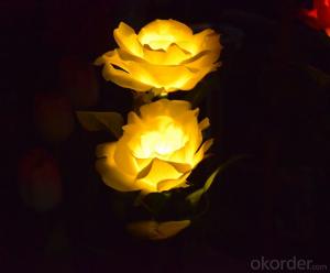 EVA Material Solar Flower Light Solar Rose for Decoration System 1