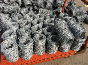 Galvanized or PVC Coated Barbed Iron Wire in Hotsales