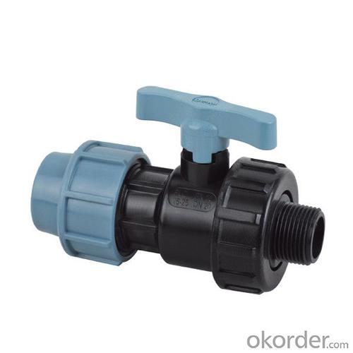 Plastic Water Pipe PVC Male Single Union Ball Valve System 1