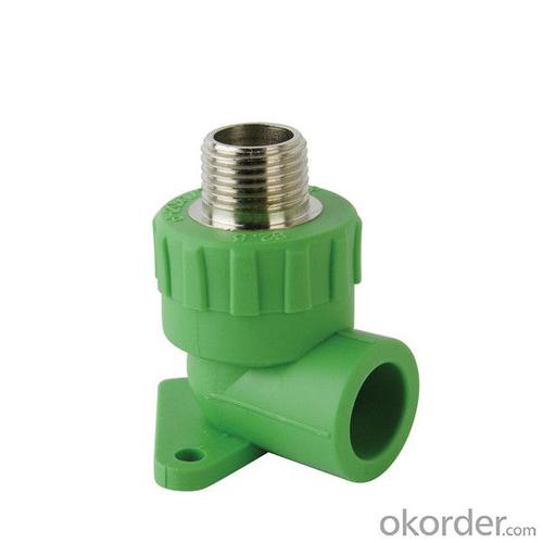 Black Plastic Mains Water Pipe Fittings - PP-R Male Threaded Elbow with SPT Brand System 1