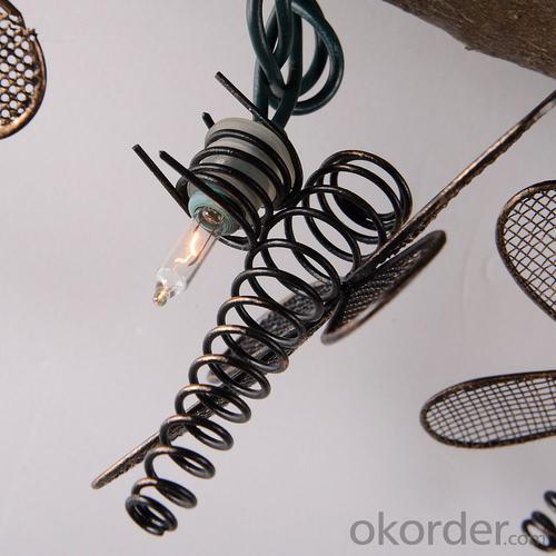 UL Listed Dragonfly Light String with 5.5 Feet 10 Lights for Holiday and Party Decoration. System 1