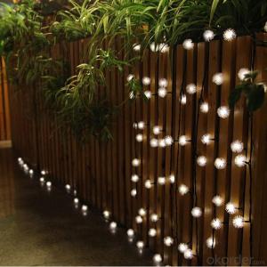 Soft Snowflake Solar Light String with 5 Meters 20 Lights for Christmas and Party Decoration.