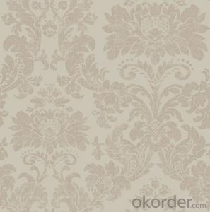Gold Grade 3d  Glitter Fabric Wallpaper For Decoration  Made In China System 1